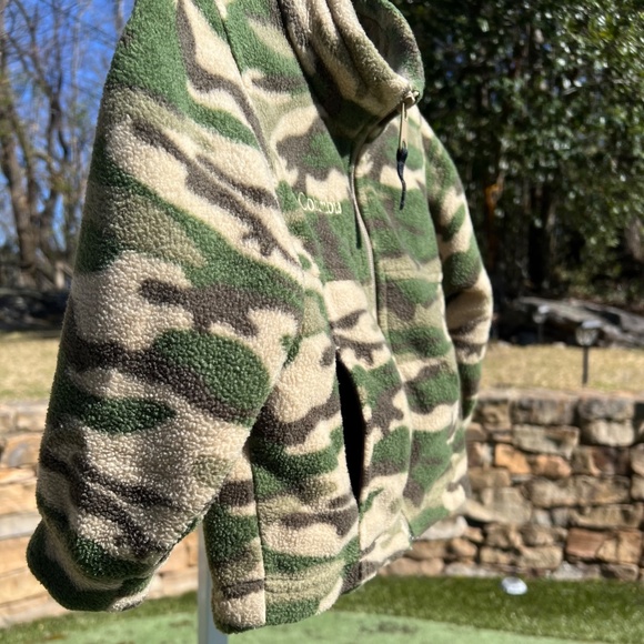 Columbia Kids Camouflage Fleece Jacket - Picture 3 of 14